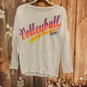 3/$25 Justice “Volleyball” shirt size 16